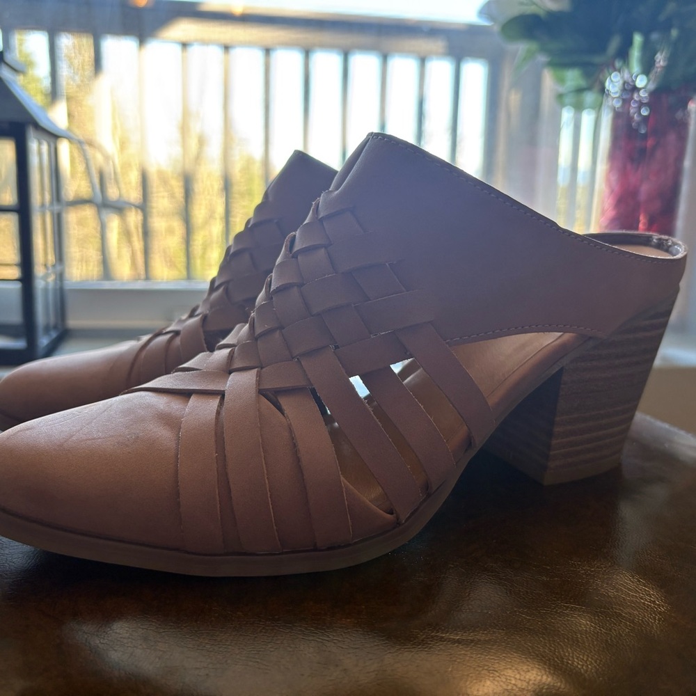 Universal Thread Brown Woven Mules - image 4